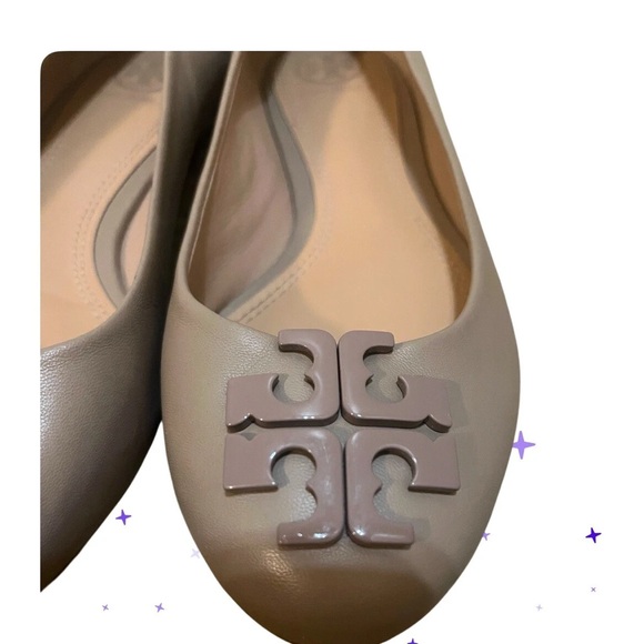 EUC Tory Burch Lowell French Gray Ballet Flats Leather Size 5M Style # 43070 - Picture 4 of 8